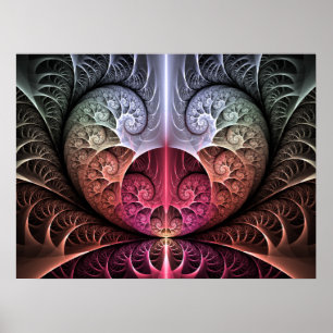 Latido, Arte fractal abstracto surrealista fantást