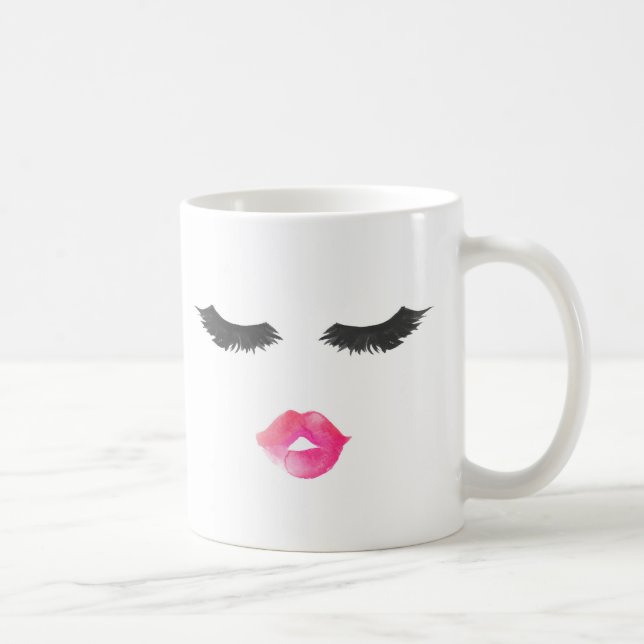 Latigazos y labios taza, taza de café, regalo de (Derecha)