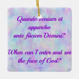 Latín cuando puedo entrar en el ornamento