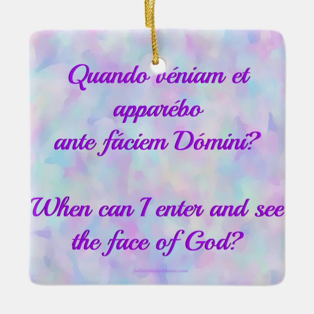 Latín cuando puedo entrar en el ornamento (Anverso)