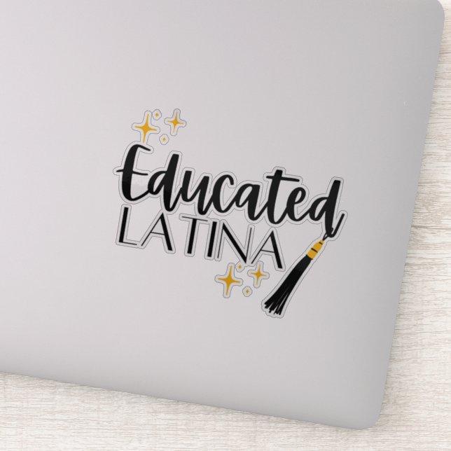 Latina Educada Con Estrellas Y Pegatina De Tassel (Detalle)