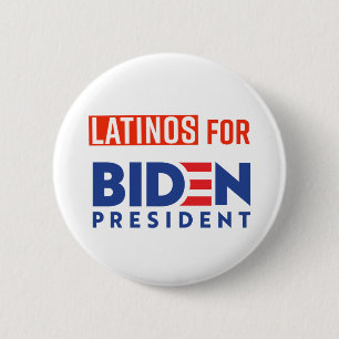 Latinos para el botón de redondeo Joe Biden