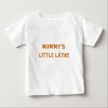 LATKE DE LA MAMÁ DE LA CAMISA DEL BEBÉ DE JÁNUCA<br><div class="desc">DEJE EL POCO QUE UNOS LLEVAN ESTE JÁNUCA CHANUKAH O CAMISETA CON EL ORGULLO JUDÍO PARA LA MAMÁ.</div>