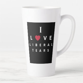 Latte Amo las lágrimas liberales taza de café 11oz