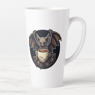 Latte Batería con taza de café y fisalis