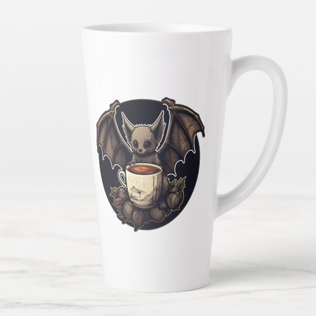 Latte Batería con taza de café y fisalis (Derecha)