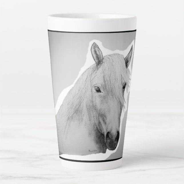 Latte Caballo, taza de café (Anverso)