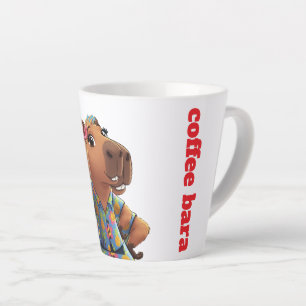 Latte Camiseta hawaiana genial Taza de café capibara Bar