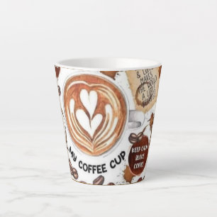 Latte como mi taza de café