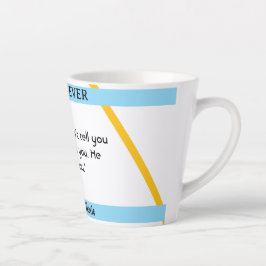 Latte Día del padre cito 4 taza de café