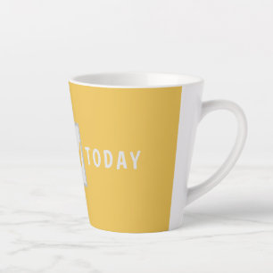Latte Diseño minimalista de taza de café para el domingo