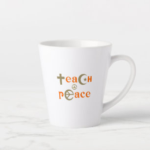 Latte Enseña Paz Taza de Café con Leche