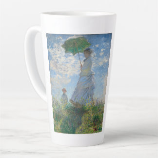 Latte galería arte taza de café mujer con un parasol