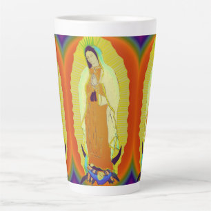 Latte nuestra señora guadalupe taza de café de dos tones