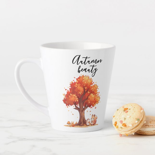 Latte Otoño Bella taza de café (In situ)