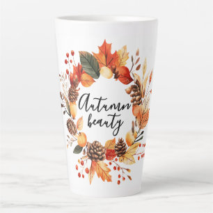 Latte Otoño Bella taza de café