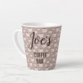 Latte Taza de barra de café personalizada
