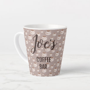 Latte Taza de barra de café personalizada