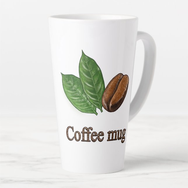 Latte Taza de café (Ángulo derecho)