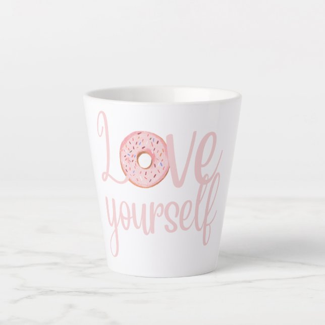 Latte Taza de café Ama a ti mismo (Anverso)