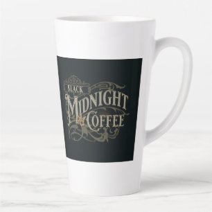 Latte Taza de café Black Midnight