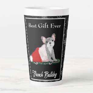 Latte Taza de café con cachorro de Bulldog Francés en el