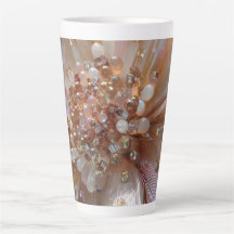 Taza de café con diseño floral elegante inspirado 