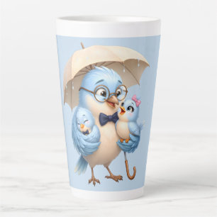 Latte Taza de café con leche Daddy Bird Regalo de café p