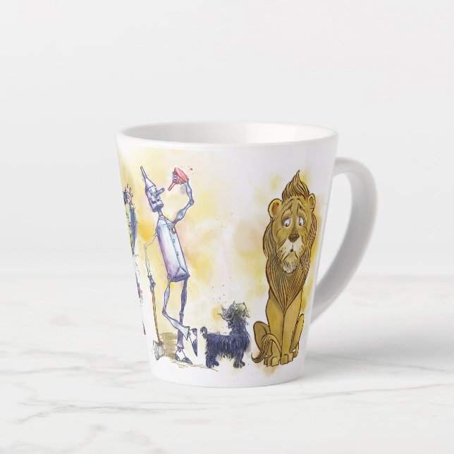 LATTE TAZA DE CAFÉ CON LECHE DEL MAGO DE OZ (Ángulo derecho)