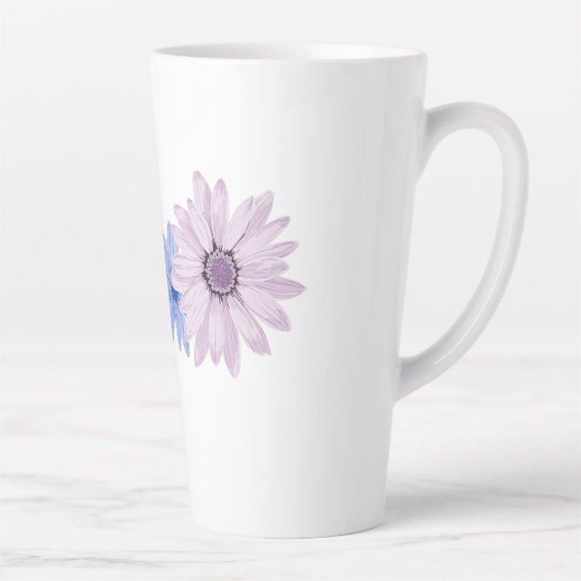 Latte Taza de café con leche elegante (Derecha)