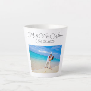 Latte taza de café con leche personalizada