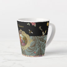 Taza de café con leche Rococó personalizada