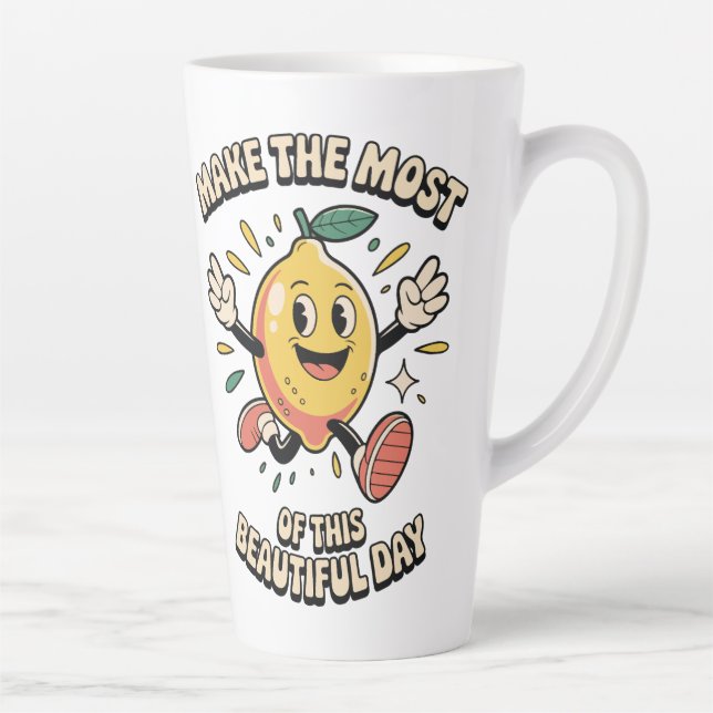 Latte Taza de café con limón - Aprovecha al máximo (Derecha)