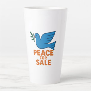 Latte Taza De Café Con Tema De Paz ,Taza De Viajero