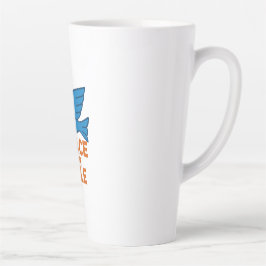 Latte Taza De Café Con Tema De Paz ,Taza De Viajero