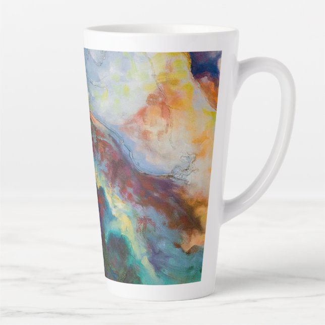 Latte taza de café con tus fotos (Derecha)