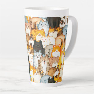 Latte Taza de café de amante de gatos