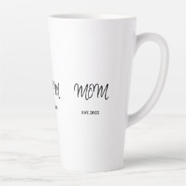 Latte Taza de café de dos tonos para mamá establecida