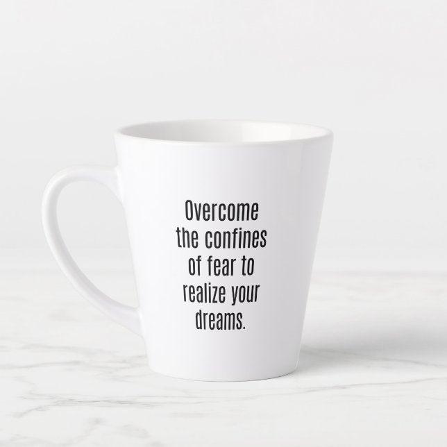 Latte Taza de café de 'Haz realidad tus sueños' (Izquierda)