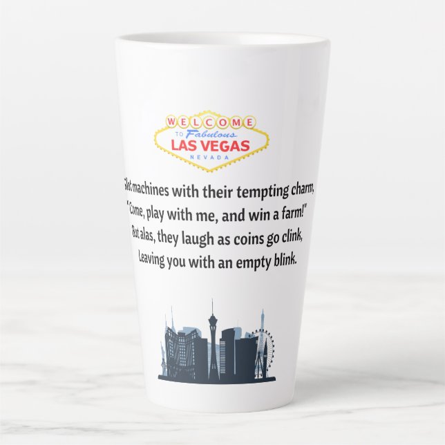 Latte Taza de café de Las Vegas (Anverso)