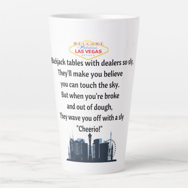 Latte Taza de café de Las Vegas (Anverso)