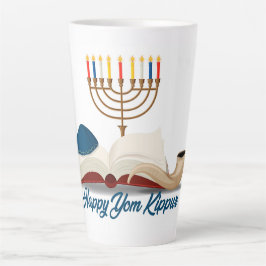Latte Taza de café de Yom Kippur