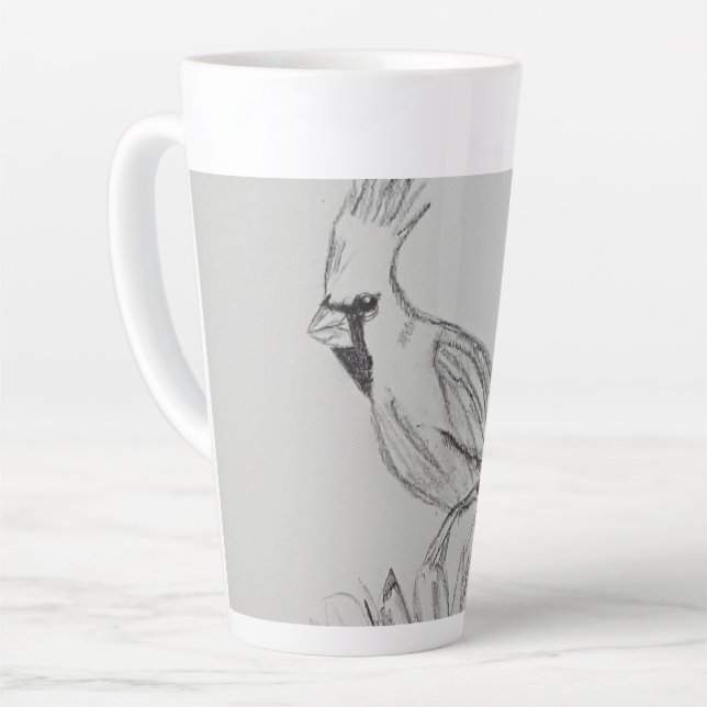 Latte Taza de café del cardenal (Ángulo izquierdo)