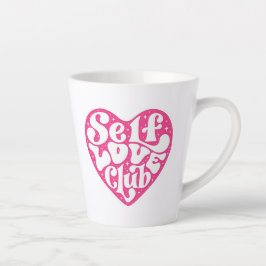Latte Taza de café del club de amor propio