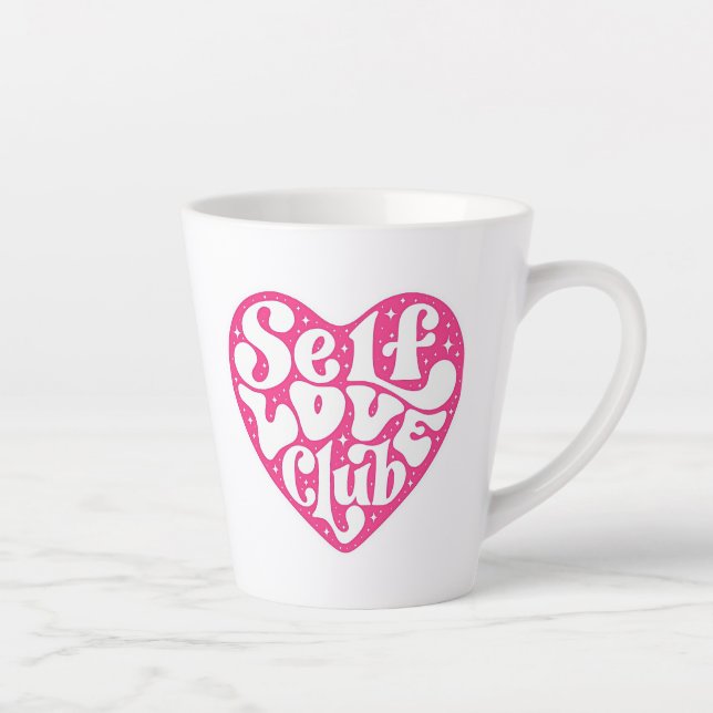 Latte Taza de café del club de amor propio (Derecha)