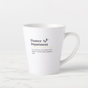 Latte Taza de café del Departamento de Finanzas