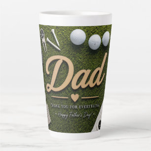 Latte Taza de café del Día del Padre Golf Dad