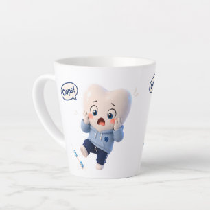 Latte Taza De Café Dental Momento Divertido Diente