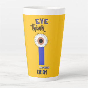Latte Taza de café Descartes Smart Thinkers Eyeball Latt