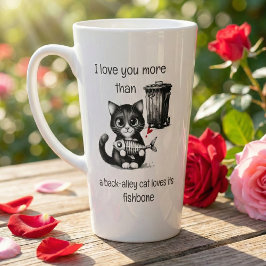 Latte Taza de café divertida de gato – Pun de espina de 